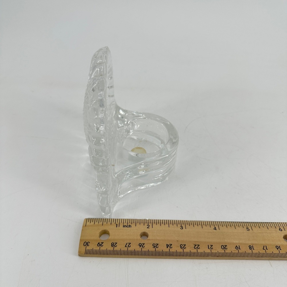 PartyLite Clear Glass Sunflower Votive Tealight Candle Holder P0271 Floral Decor - Picture 7 of 8